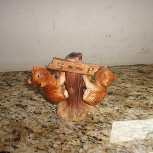 Vintage Hanging Bears Salt And Pepper Shakers